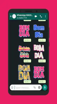 Figurinhas de Bom Dia android App screenshot 6