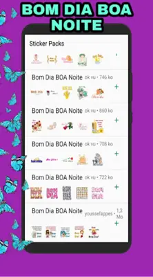 Figurinhas de Bom Dia android App screenshot 7